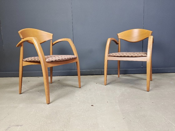 Image 1 of Vintage spanish wooden  armchairs, 1990s set of 6