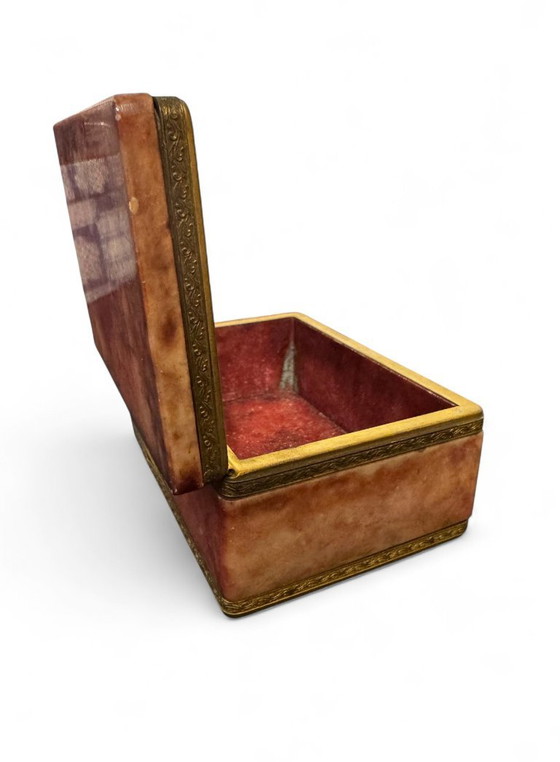 1960s Onyx Jewelry Box – Decorative Objects, Brass, Stone (photo 4 of 5)