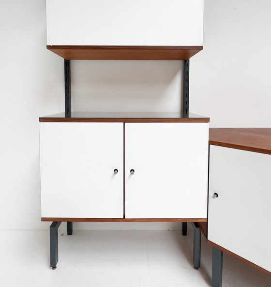 Image 1 of Sistema a parete vintage Simpla Lux a 2 pezzi, anni '60