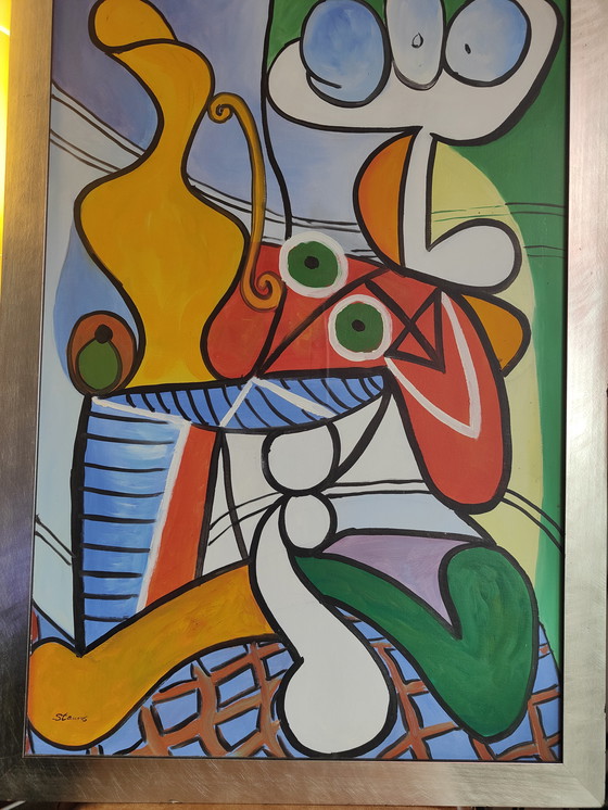 Image 1 of painting Pablo Picasso "Nature Morte" originally painted by Stauros