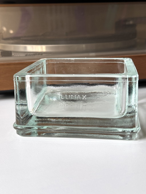 Vintage Lumax Recuit glazen schaal – design Le Corbusier & Charlotte Perriand jaren ’50