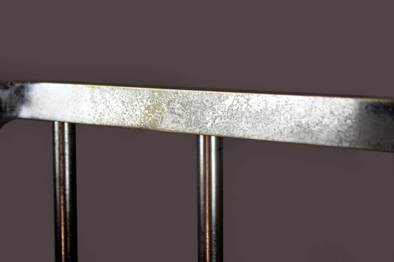 Lits 1 personne Bauhaus restaurés, Tchécoslovaquie, années 1930, Lot de 2, Bois, Chrome, Marron, Art Deco (photo 9 sur 15)