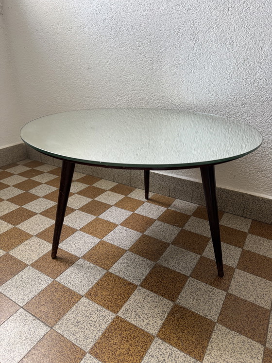 Image 1 of Tripod Mirror Coffee Table 60s