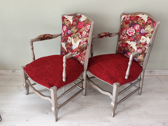 Image 1 of Paar Louis XV Cabriolet-Sessel