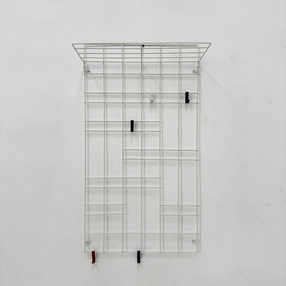 Image 1 of Porte-manteau mural vintage en fil métallique, 1960s