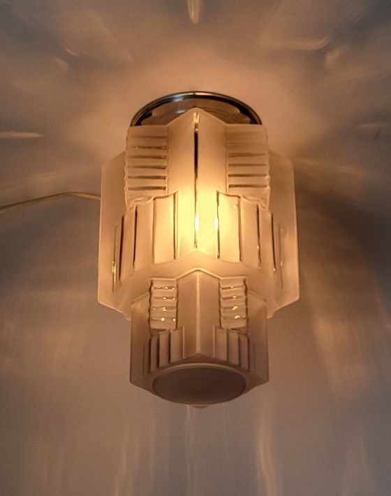 Image 1 of Art Deco Skyscraper Ceiling Light, 1930s