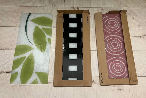 Vintage Set IKEA Gyllen lampen 2 sets glazen (+1losse glas)