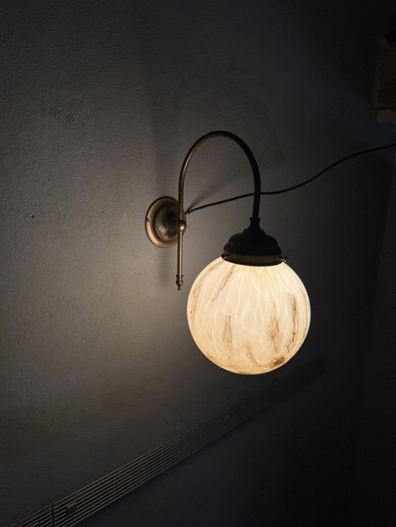 Image 1 of Suggestiva lampada da parete vintage marmorizzata di AGI Verlichting (Almelo)
