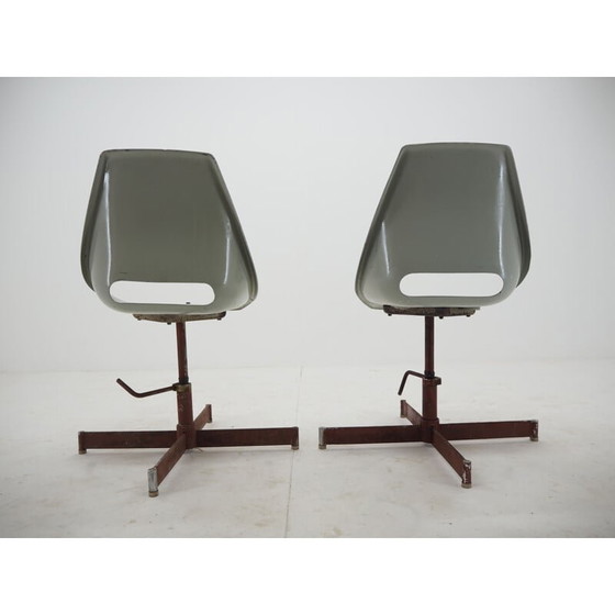 Image 1 of Set of 4 vintage industrial chairs, 1960