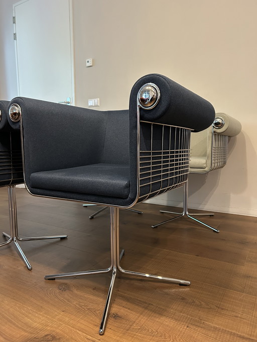 5x Designer-Esszimmerstühle von The New Chesterfield 