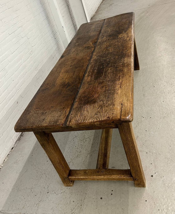 Image 1 of Table paysanne française ancienne