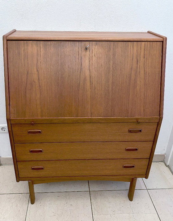 Image 1 of Vintage Deense secretaire Bernhard Pedersen & Zoon