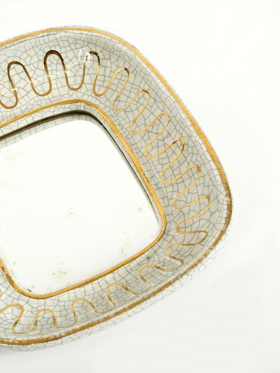 Magnifique petit miroir en céramique Art déco de Gmundner Keramik, Autriche, années 1920 – Ceramic, Vintage (photo 7 of 13)