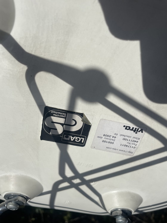 Image 1 of Eetkamerstoel DAR chroom onderstel cotone bianco