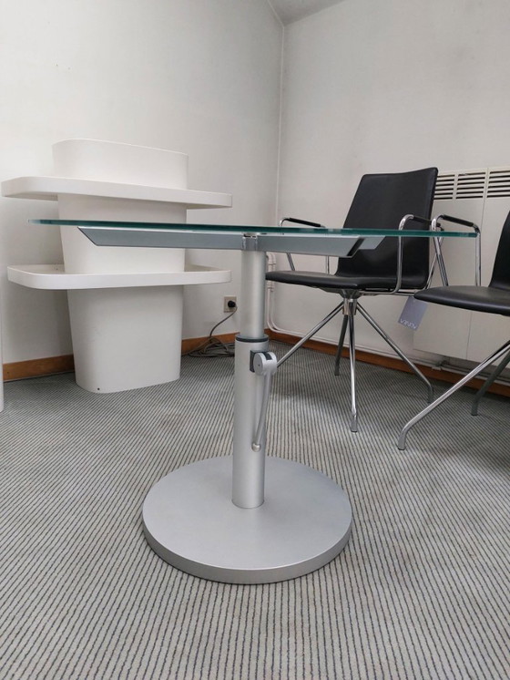 Image 1 of Tavolo di design di Glas Italia - Altezza regolabile - Ø 80