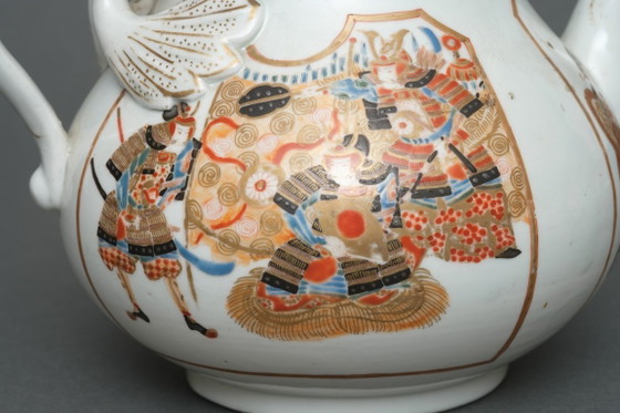Image 1 of antieke Japanse porseleinen theepot Imari-ware