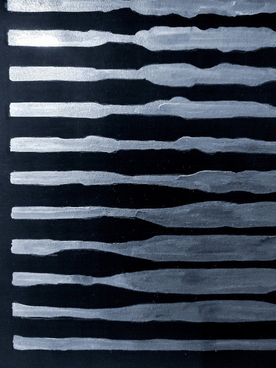 Image 1 of Walter Geraci - Gioconda stripes XL silver 