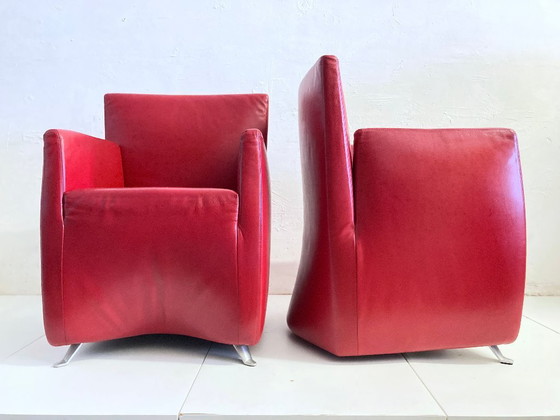 Image 1 of 2 poltrone postmoderne modello Caprichair design Hannes Wettstein per Baleri 1990