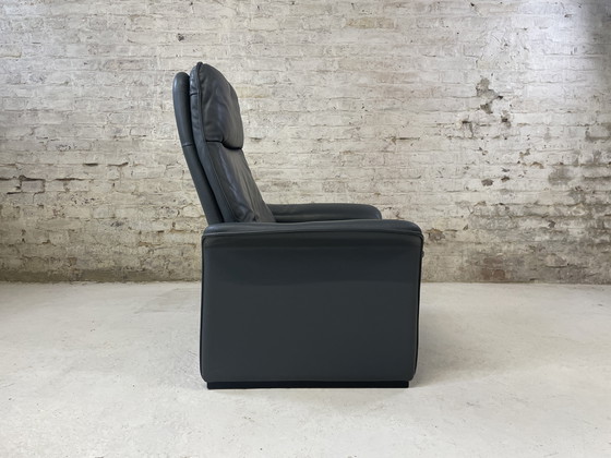 Image 1 of De Sede DS 50 Lederen Fauteuil Grijs Vintage
