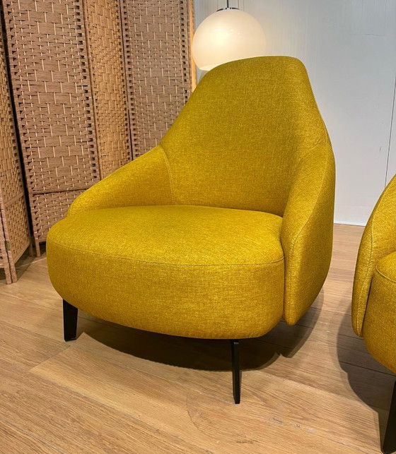 Image 1 of Sillón Leolux Jill amarillo (4 unidades) en perfecto estado.
