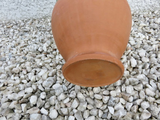 Image 1 of Brocca per l'acqua in terracotta smaltata verde, proveniente dal sud della Francia, anni '50.