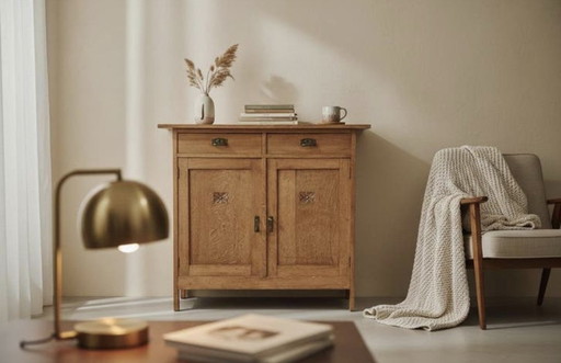 antiker Art-Deco-Schrank, Sideboard, Kommode