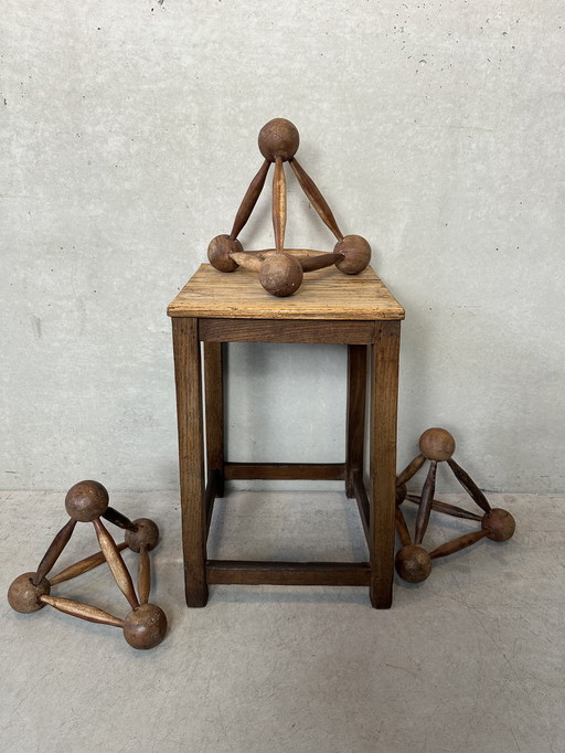 Modèle moléculaire antique - Bois