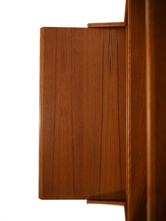 Image 1 of Librería escandinava de teca con cajones suspendidos