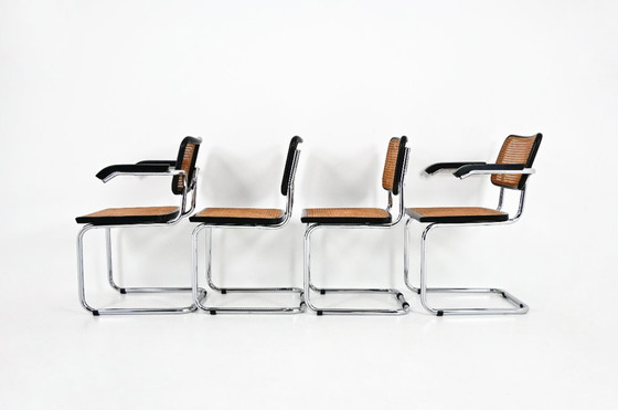 Image 1 of Chaises de salle à manger Style B32 par Marcel Breuer, ensemble de 4