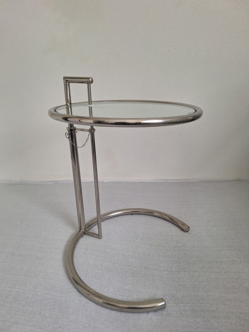 Design Side Table Eileen Gray E 1027 Classicom – ClassiCon, bijzettafels, rvs, Glass