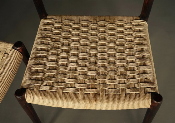 Image 1 of Model 75 Chairs in Beech by Niels Otto Møller for J.L. Moller, 1960s, Set of 6