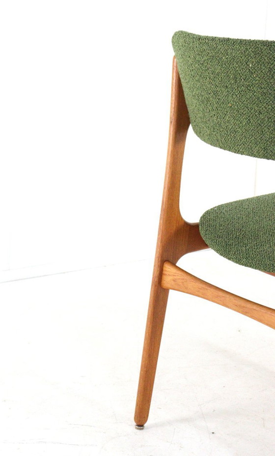 Image 1 of Ensemble de 4 chaises rembourrées Erik Buch pour O.D. Mobler modèle 49