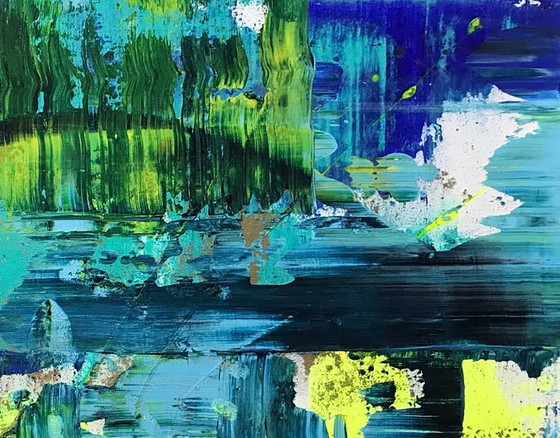 Original Acrylic Painting Abstract Expressionism Bridge – Paintings & Drawings, Canvas (photo 5 of 7)