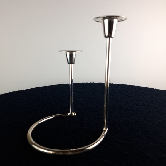 Image 1 of Vintage kandelaar BMF verzilverd jaren 70