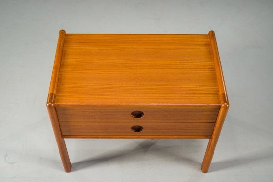Image 1 of Deens Teakhouten Model VM202 Nachtkastje toegeschreven aan Vildbjerg Møbelfabrik, jaren 60