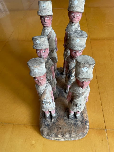 Holzstatue Männer Kenia handgefertigt