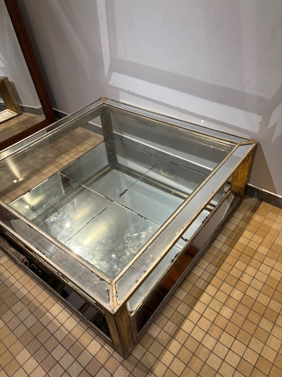 Flamant Mitchell Salontafel – Grote Vierkante Spiegelglas Tafel (120x120) – Wood (photo 9 of 16)
