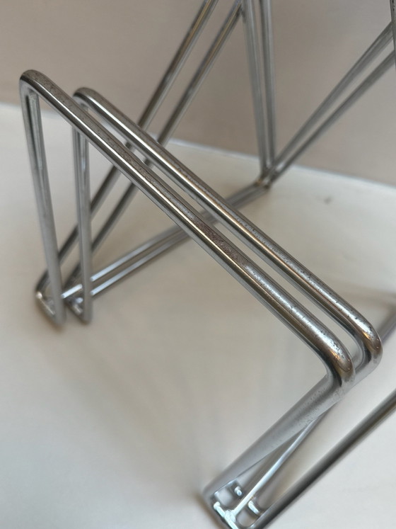 2 x Till Behrens “Cross Swinger” Taburetes de bar – rvs (photo 8 of 8)