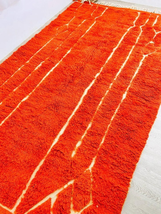 Image 1 of Orange handmade rug 200cm x 300cm