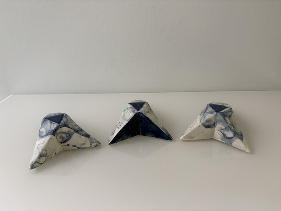 Image 1 of Conjunto de tres esculturas de pared de cerámica