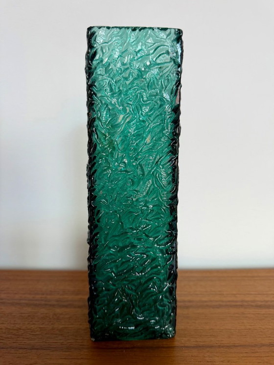 Mid-Century Scandinavian Brutalist Vase – Glass (photo 2 of 6)