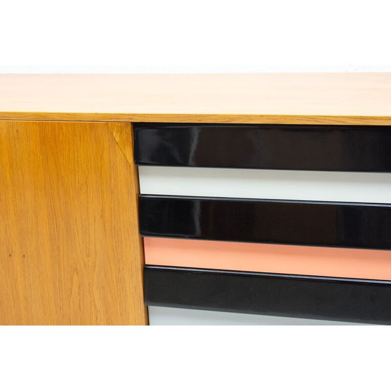 Image 1 of Vintage beechwood sideboard, modernist U-460 by Jiří Jiroutek, Czechoslovakia 1958