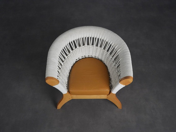 Poltrona Scultorea in Corda e Pelle di Driade, Italia, 1996 – Poltrone, Leather, Wood (photo 6 of 10)