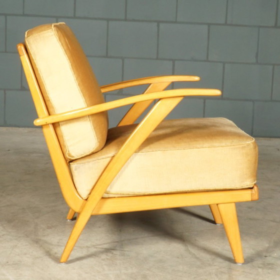 Image 1 of Danish lounge armchairs – walnut – 1960s