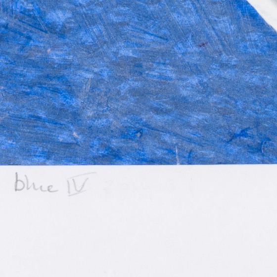 Image 1 of Helen Nieuwendijk (1946) - Bleu IV - 2016 - Gemengde techniek - 73 x 53 cm