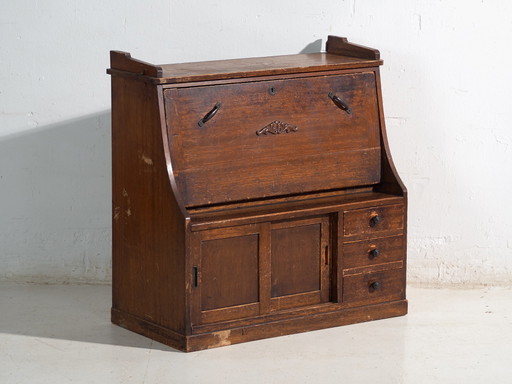 Antiek Japans drop-front bureau – Taishō Periode, Japan, circa 1920