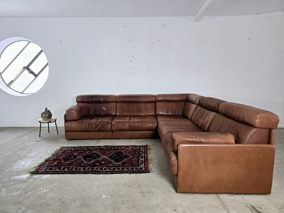 Image 1 of De Sede Ds 77 Sofa Daybed Modulaire Sofa Vintage jaren 60 70 Loft Studio Zitgroep