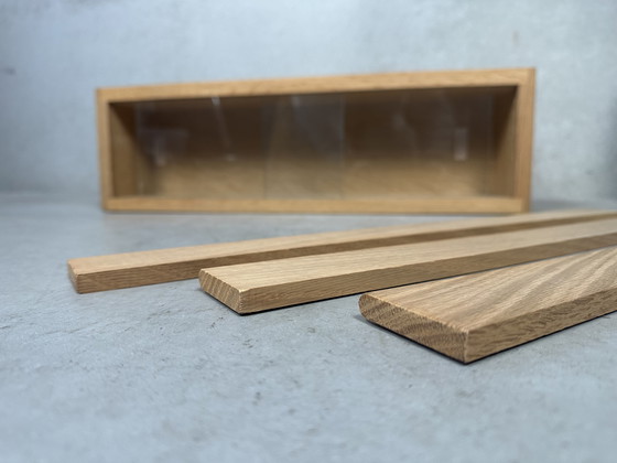 Image 1 of Vitrine pour maquettes de trains - chêne