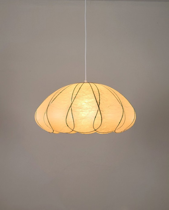 Image 1 of Grote vintage Cocoon hanglamp van Goldkant Leuchten