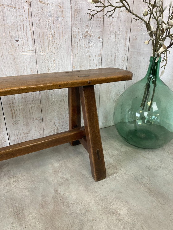 Antieke Boerenbank 205cm – Bankjes, Wood (photo 7 of 10)
